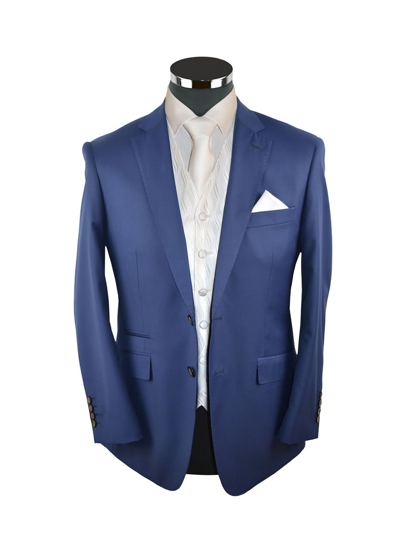 Blue Slim Fit Suit - Tuxedo Junction | Tuxedo and Dinner Suit Hire ...